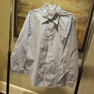 Brooks Brothers blue checkered XL Regent button-down shirt